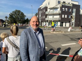 Bürgermeister Thomas Beckmann beim Cyclassics 2024